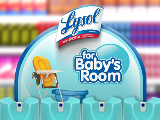Lysol For Baby’s Room In-Store Shelf